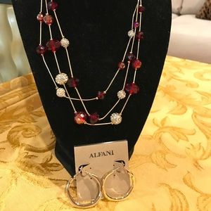 Necklace and earrings NWT
